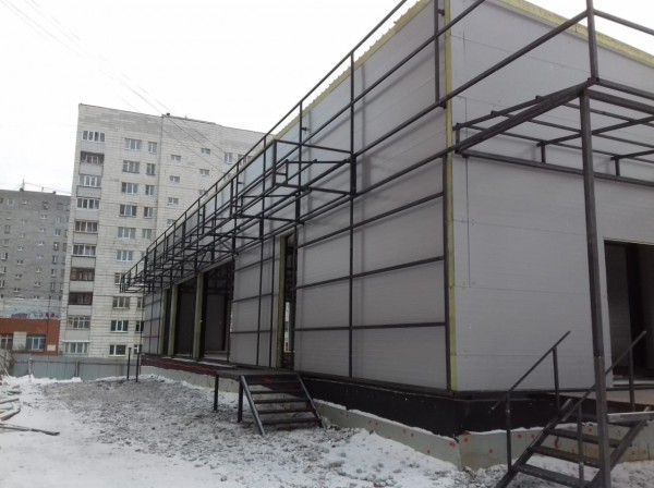 Строительство зданий из сэндвич панелей по металлокаркасу объект 1 Строительство зданий из сэндвич панелей по металлокаркасу объект 1